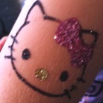 The Boston Face Painters - Glitter Temporary Tattoos Kitty
