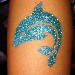 THE BOSTON FACE PAINTERSGLITTER-TATTOO-DOLPHIN - THE BOSTON FACE PAINTERS